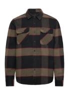 Bowery L/S Flannel Tops Shirts Casual Black Brixton