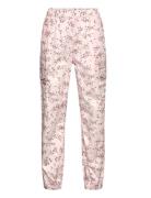 Cargo Trousers Poplin Printed Bottoms Trousers Pink Lindex