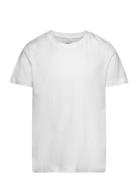 T Shirt Basic Solid Tops T-Kortærmet Skjorte White Lindex