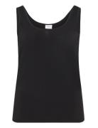 Vijenni S/L Top/Su/Cur - Noos Tops T-shirts & Tops Sleeveless Black Vila