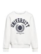 Nkntille Ls Sweat Bru Noos Tops Sweatshirts & Hoodies Sweatshirts White Name It