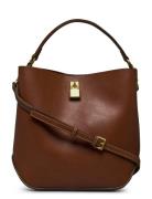 Shopper Bag With Padlock Bags Small Shoulder Bags-crossbody Bags Brown Mango