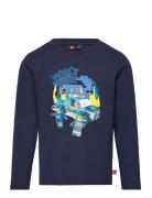 Lwtano 123 - T-Shirt L/S Tops T-shirts Long-sleeved T-Skjorte Navy LEGO Kidswear