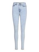 Nmcallie Hw Skinny Jeans Vi482Lb Noos Bottoms Jeans Skinny Blue NOISY MAY