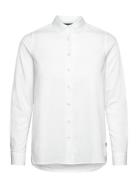 Sanna Organic Cotton Light Oxford Shirt Tops Shirts Long-sleeved White Lexington Clothing