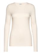 Bs Margrethe Regular Fit T-Shirt Tops T-shirts & Tops Long-sleeved White Bruun & Stengade