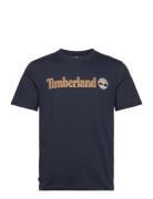 Kennebec River Linear Logo Short Sleeve Tee Dark Sapphire Designers T-Kortærmet Skjorte Blue Timberland