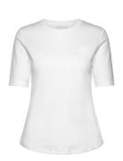 Karina Tee Tops T-shirts & Tops Short-sleeved White Ella&il