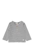 Striped Long Sleeves T-Shirt Tops T-shirts Long-sleeved T-Skjorte Multi/patterned Mango