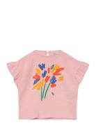 Baby Fireworks Ruffle T-Shirt Tops T-Kortærmet Skjorte Pink Bobo Choses