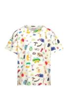 Funny Insects All Over T-Shirt Tops T-Kortærmet Skjorte White Bobo Choses