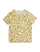 Flowers Aop Ss Tee Tops T-Kortærmet Skjorte Multi/patterned Mini Rodini