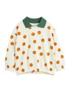 Basketball Aop Collar Sweatshirt Tops Sweatshirts & Hoodies Sweatshirts Cream Mini Rodini