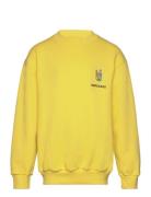 Organic Sweat Sonar Badge Sweatshirt Tops Sweatshirts & Hoodies Sweatshirts Yellow Mads Nørgaard