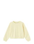 Nkfdasha Ls Short Loose Swe Unb Tops Sweatshirts & Hoodies Sweatshirts Yellow Name It