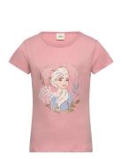 Short-Sleeved T-Shirt Tops T-Kortærmet Skjorte Pink Frost