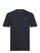 Slub T Shirt Tops T-Kortærmet Skjorte Navy Lyle & Scott