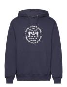 Sandö Hooded Sweatshirt Tops Sweatshirts & Hoodies Hoodies Navy Makia