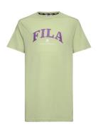 Lathen Graphic Tee Dress Sport T-Kortærmet Skjorte Green FILA