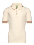 Polo Shirt Tops T-Kortærmet Skjorte Cream FUB