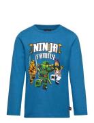 Lwtano 203 - T-Shirt L/S Tops T-shirts Long-sleeved T-Skjorte Blue LEGO Kidswear