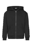 Hooded Cardigan Tops Sweatshirts & Hoodies Hoodies Black Little Marc Jacobs
