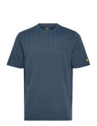 Pinstripe T-Shirt Tops T-Kortærmet Skjorte Blue Lyle & Scott