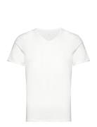 Sloggi Men Evernew Shirt 03 V-Neck Tops T-Kortærmet Skjorte White Sloggi