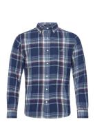 D1. Reg Ut Indigo Plaid Shirt Tops Shirts Casual Blue GANT