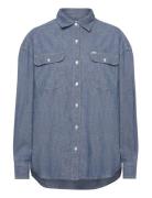 Frontier Shirt Tops Shirts Long-sleeved Blue Lee Jeans