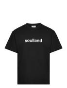 Ocean T-Shirt Tops T-Kortærmet Skjorte Black Soulland