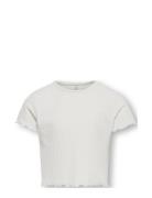 Kognella S/S O-Neck Top Noos Jrs Tops T-Kortærmet Skjorte White Kids Only