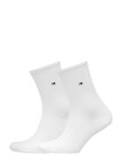 Th Women Sock Casual 2P Underwear Socks Regular Socks White Tommy Hilfiger