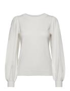 Mschtamana Rachelle Pullover Tops Knitwear Jumpers White MSCH Copenhagen