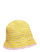 Milazzo Bucket Hat Accessories Headwear Bucket Hats Yellow Becksöndergaard