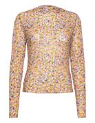Malin Top Tops T-shirts & Tops Long-sleeved Multi/patterned Gina Tricot