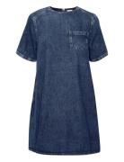 Malomw 143 Short Dress Kort Kjole Blue My Essential Wardrobe