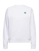 Jess Sweatshirt Gots Tops Sweatshirts & Hoodies Sweatshirts White Double A By Wood Wood