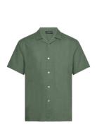 Linowbbhomer Ss Shirt Tops Shirts Short-sleeved Khaki Green Bruuns Bazaar