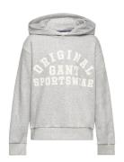 Original Sportswear Sweat Hoodie Tops Sweatshirts & Hoodies Hoodies Grey GANT