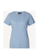 Ashley Jersey Tee Tops T-shirts & Tops Short-sleeved Blue Lexington Clothing