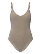 Glint Swimsuit Badedragt Badetøj Silver Second Female