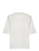 Objgima 2/4 Over T-Shirt Noos Tops T-shirts & Tops Short-sleeved Cream Object