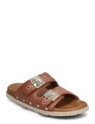 Sl Pescura Elisabeth Leather Flade Sandaler Brown Scholl