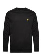 Pocket Branded Sweat Crew Sport Sweatshirts & Hoodies Sweatshirts Black Lyle & Scott Sport