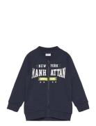 Nmmbove Ls Swe Card Unb Pb Tops Sweatshirts & Hoodies Sweatshirts Navy Name It