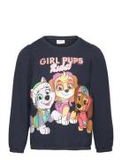 Nmfjulle Pawpatrol Sweat Unb Cplg Tops Sweatshirts & Hoodies Sweatshirts Navy Name It