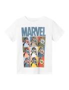 Nkmalessio Marvel Ss Top Mar Tops T-Kortærmet Skjorte White Name It