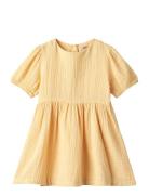 Dress S/S Imelda Dresses & Skirts Dresses Casual Dresses Short-sleeved Casual Dresses Yellow Wheat