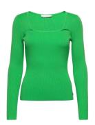 Knit With Long Sleeves And Squared Tops Knitwear Jumpers Green Coster Copenhagen